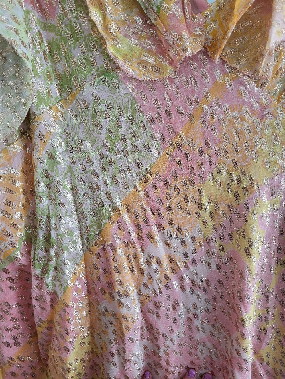 Pink & Orange Boho Mini Tilda Dress - Picture 5 of 7